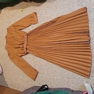 Brown long sleeve dress M NWOT #197